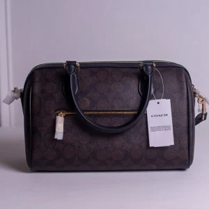 Coach Rowan Satchel Bag Signature Canvas