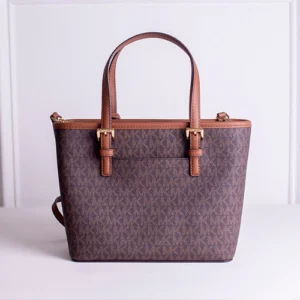 Michael Kors Jet Set Travel Extra-Small Logo Top-Zip Tote Bag