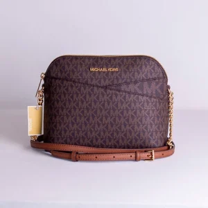 Michael Kors Jet Set Travel Medium Logo Dome Crossbody Bag