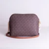 Michael Kors Jet Set Travel Medium Logo Dome Crossbody Bag