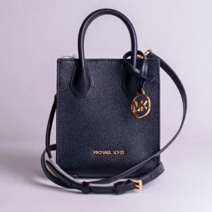 Michael Kors Mercer Meidum Pebbled Leather Crossbody Bag